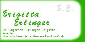 brigitta erlinger business card